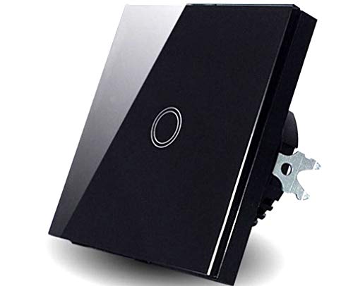 Glasplatte 1 Gang 1 Weg Touch Typ Schalter Touch Lampe Touch LED Schalter Schwarz Farbe Glasplatte 1 Gang 1 Weg Touch Typ Schalter Touch Lampe Touch LED Schalter Schwarz Farbe von Rongda Smart Home