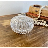 Vintage Runde Kristall Schmuck/Schmuckhalter - 24% Bleikristall Dekor Schmuckschatulle von RoniMaeRadiantDay