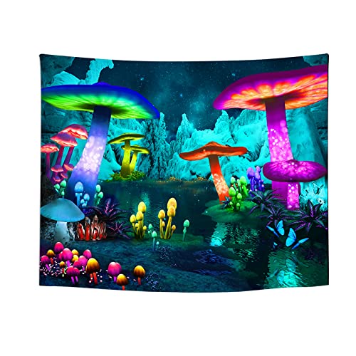 Roninkier Wandteppich Pilze Sternenhimmel Fluoreszenz-UV - Psychedelische Wald Wandbehang Boho Wanddekoration VerträUmt Tapestry Wall Hanging für Schlafzimmer Wohnzimmer,200x150cm Roninkier Wandteppich Pilze Sternenhimmel Fluoreszenz-UV - Psychedelische Wald Wandbehang Boho Wanddekoration VerträUmt Tapestry Wall Hanging für Schlafzimmer Wohnzimmer,200x150cm von Roninkier