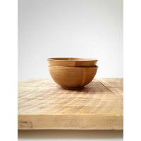 Handgemachte Keramik Schale, 2Er Set Senfgelbe Suppenschüssel, Müslischale von RonitYamPottery