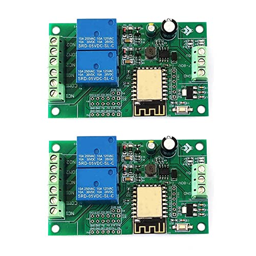 Ronlok 2X ESP8266 ESP-12F WIFI Relais 2CH 5V / 8-80V Relais Schalter Entwicklung Platine für IDE von Ronlok