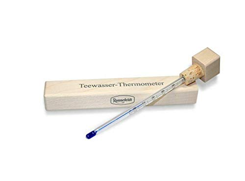 Ronnefeldt Teethermometer für Temperaturmessung von Wasser Teewasser Tee Thermometer Holz von Ronnefeldt