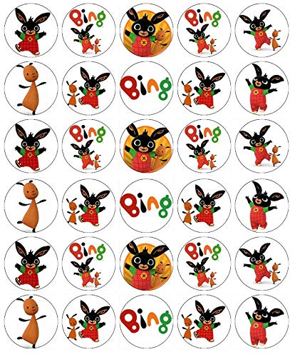 Ronnies-Bakery-Company Bing Cupcake-Topper, essbares Oblatenpapier, Feen-Motiv, 30 Stück von Ronnies-Bakery-Company