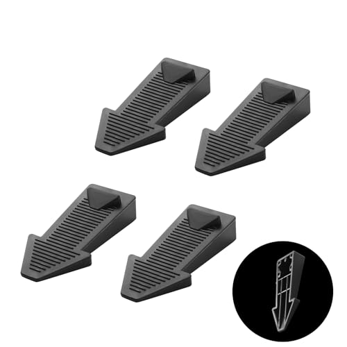 4 Stück Türstopper Boden,Door Stopper Floor Gummi Türkeil Rutschfest Höhenverstellbar Fensterstopper Keil Gummi Türkeil Rutschfest Höhenverstellbar Fensterstopper Keil Türstopper Schwarz von Ronoza