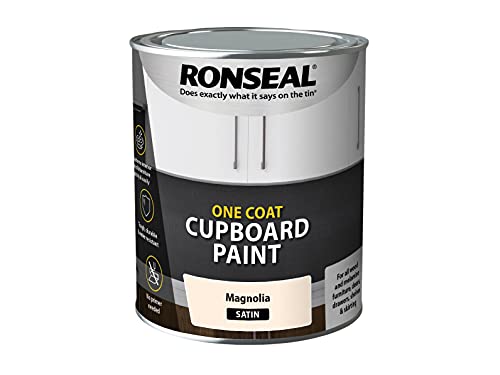 Ronseal One Coat Cupb Farbe Magnolia Satin, 750 ml von Ronseal