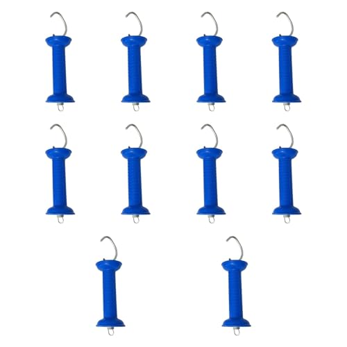 Ronyme 10x Elektrische Zaun Tor Griffe Isolatoren mit Frühling Einfache Installation Ersatz Zaun Tür Griff für Farmer Garten Bauernhof, Blau Ronyme 10x Elektrische Zaun Tor Griffe Isolatoren mit Frühling Einfache Installation Ersatz Zaun Tür Griff für Farmer Garten Bauernhof, Blau von Ronyme