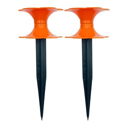 Ronyme 2 Stück Gartenschlauchführungsspikes, Pferderollenführungsschläuche, Rollen, Unterstützung für Wasserschläuche, Pfähle für Garten, Rasen, Blumenbeete, Orange Ronyme 2 Stück Gartenschlauchführungsspikes, Pferderollenführungsschläuche, Rollen, Unterstützung für Wasserschläuche, Pfähle für Garten, Rasen, Blumenbeete, Orange von Ronyme