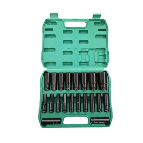 Ronyme 20-teiliger Schlag-Steckschlüsselsatz mit 1/2-Zoll-Antrieb, Autoreparaturwerkzeug, tragbar, 8–32 mm, hochfester Innensechskant-Steckschlüsselsatz, von Ronyme