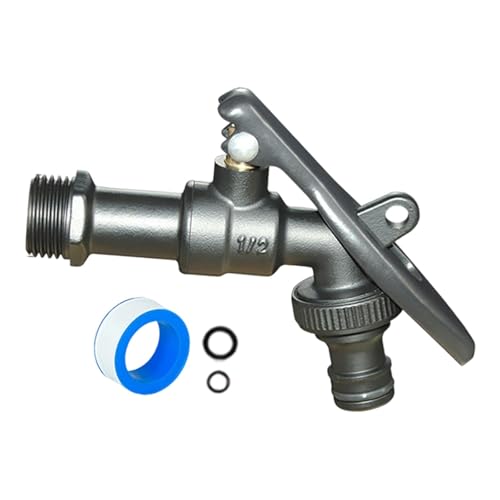 Ronyme Abschließbarer für den Außenbereich, Ersatz, robuster Gartenhahn aus Messing für den Außenbereich, aus Metall, für Garage, Rasen, Garten, Schwarz Ronyme Abschließbarer für den Außenbereich, Ersatz, robuster Gartenhahn aus Messing für den Außenbereich, aus Metall, für Garage, Rasen, Garten, Schwarz von Ronyme