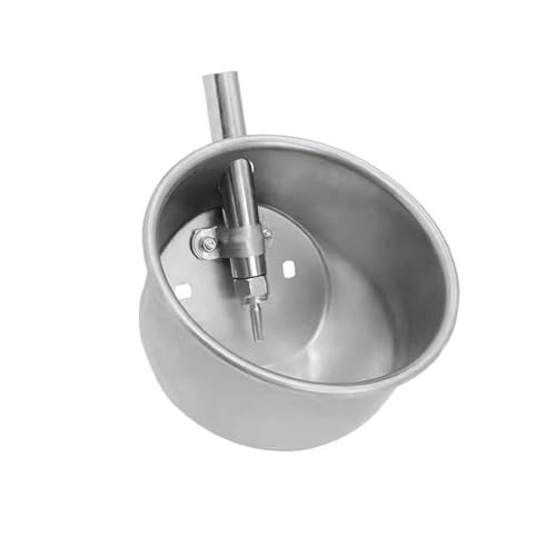 Ronyme Automatischer Schweinetränker, tragbares Gerät, Edelstahl-Futterspender für Schweine, für Farmhouse-Ferkel, 19 cm Durchmesser von Ronyme