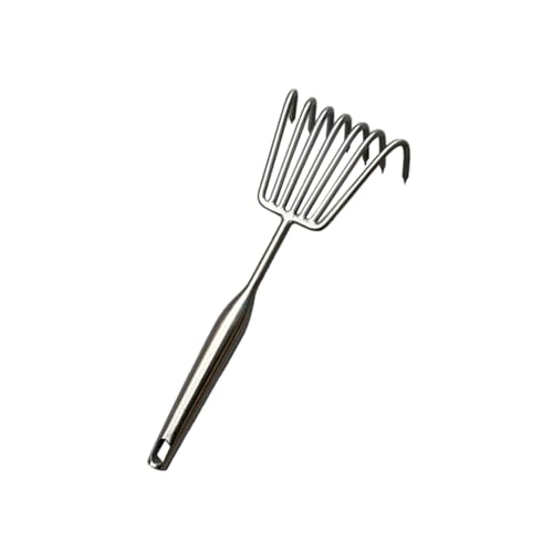 Ronyme Gartenrechen, Klauenrechen, multifunktional, 7 Zähne, handgeführt, kleines Gartenwerkzeug, Bodenfräse für, Pflanzen, Unkrautentfernung, S von Ronyme