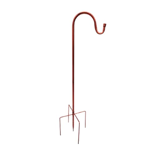 Ronyme Hirtenhaken, Garten-Pflanzhaken, Vogelfutterstange, 5 Zinken, Basis für Terrassen, Blumentopf, 80cm Höhe von Ronyme