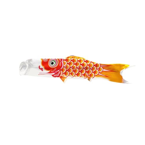 Ronyme Japanische Koi-Fisch-Flagge, japanische Karpfen-Windsack-Fisch-Flagge, Segelfisch-Windschlangen-Banner, japanische Karpfen-Flagge für Restaurant, Orange von Ronyme