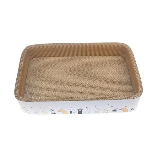 Ronyme Katzenkratzbrett, Loungebett, Karton-Kratzbrett, Sofa-Möbelschutz, rutschfeste Katzenkratzmatte für den Geburtstag von Haustieren, 50x32x9cm Ronyme Katzenkratzbrett, Loungebett, Karton-Kratzbrett, Sofa-Möbelschutz, rutschfeste Katzenkratzmatte für den Geburtstag von Haustieren, 50x32x9cm von Ronyme