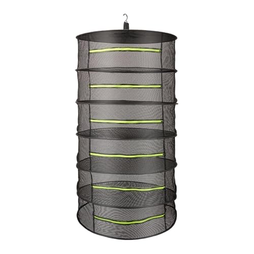 Ronyme Kräuter-Trockengestell, hängendes Netznetz mit Reißverschlüssen, Pflanzen, strapazierfähig, Winddicht, multifunktional, Gemüse, Garten, 6. Schicht Ronyme Kräuter-Trockengestell, hängendes Netznetz mit Reißverschlüssen, Pflanzen, strapazierfähig, Winddicht, multifunktional, Gemüse, Garten, 6. Schicht von Ronyme
