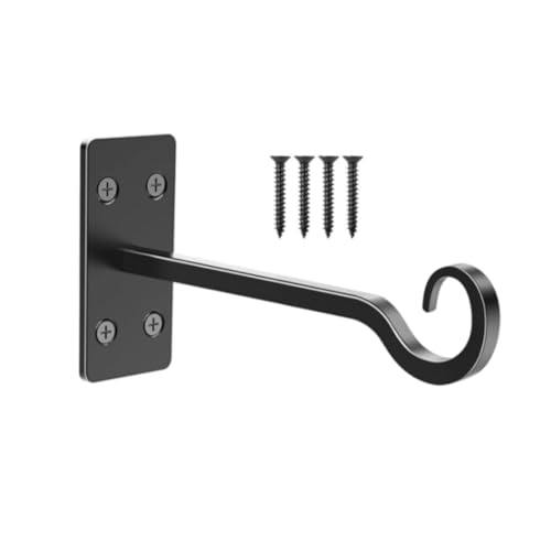 Ronyme Metall-Wandhaken zum Aufhängen von Pflanzen, Vogelfutterspender-Aufhänger, Schmiedeeisen-Pflanzenaufhänger für Gärten Ronyme Metall-Wandhaken zum Aufhängen von Pflanzen, Vogelfutterspender-Aufhänger, Schmiedeeisen-Pflanzenaufhänger für Gärten von Ronyme