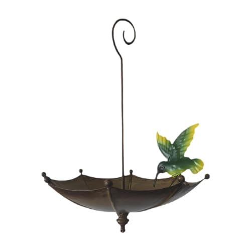 Ronyme Regenschirm Feeder Wasser Schüssel Garten Decor Papagei Bad Tablett für Hof Terrasse Hof von Ronyme