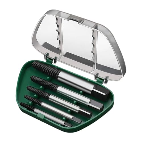 Ronyme Set zum Entfernen abgebrochener Schrauben, Easy Out-Werkzeug aus Karbonstahl, Mehrzweck-Schraubenentferner, Schraubenausdreher-Set, 5 Stück 3 bis 10.5 Mm Ronyme Set zum Entfernen abgebrochener Schrauben, Easy Out-Werkzeug aus Karbonstahl, Mehrzweck-Schraubenentferner, Schraubenausdreher-Set, 5 Stück 3 bis 10.5 Mm von Ronyme