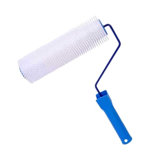 Ronyme Stachelwalze Boden Selbstnivellierender Estrich Stachelwalze Handwerkzeug Komfortabler Griff Praktisch Entfernt Blaseneffizienz, 13 mm Spitze von Ronyme