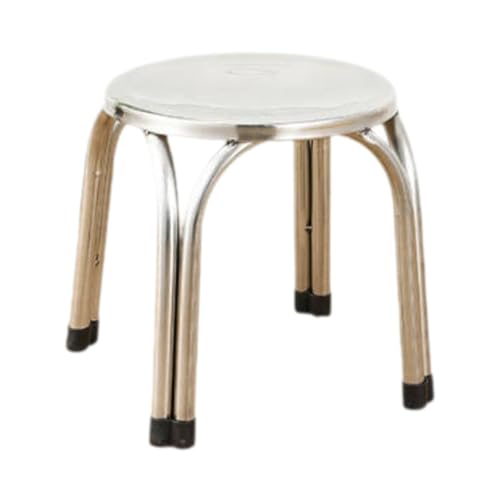 Ronyme Stapelbarer Hocker, Mehrzweckhocker, Stühle Aus Edelstahl für Kinder Und Erwachsene, Rutschfester Metallhocker für Klassenzimmer Und Büro, 30 cm Ronyme Stapelbarer Hocker, Mehrzweckhocker, Stühle Aus Edelstahl für Kinder Und Erwachsene, Rutschfester Metallhocker für Klassenzimmer Und Büro, 30 cm von Ronyme