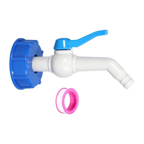 Ronyme Tote Adapter mit Kugelhahn für Gartenschlauch Wassertank Ventil Tote Tank Adapter, Style A von Ronyme