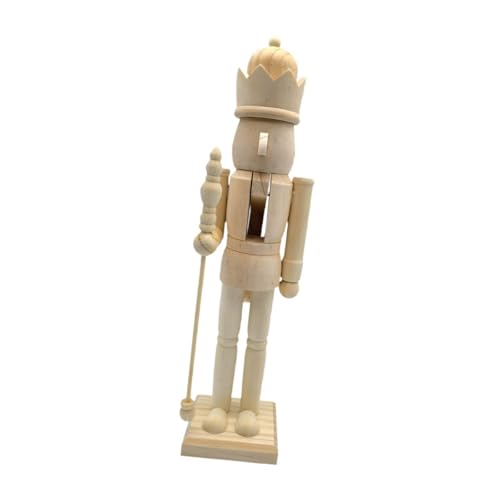 Ronyme Weihnachtshandwerk Nussknacker Nussknacker Figur aus Holz Unvollendeter Nussknacker aus Holz DIY Nussknacker Dekor, C Ronyme Weihnachtshandwerk Nussknacker Nussknacker Figur aus Holz Unvollendeter Nussknacker aus Holz DIY Nussknacker Dekor, C von Ronyme