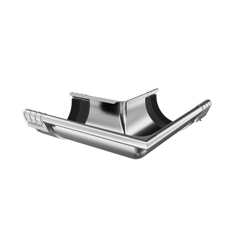 Roofart Rinnenwinkel außen 90° mit Verbinder, verzinkt-150/100 von Roofart