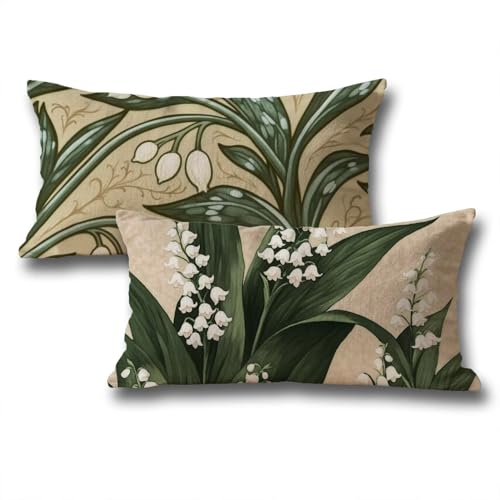 Kissen 40x80 Grün Kissenbezug Blumen 2er Set Atmungsaktiv Samt Herbstdeko Rechteckig Kopfkissen mit Verstecktem Reißverschluss Kissenbezüge für Schlafzimmer Wohnzimmer Halloween Deko Sofakissen z-247 Kissen 40x80 Grün Kissenbezug Blumen 2er Set Atmungsaktiv Samt Herbstdeko Rechteckig Kopfkissen mit Verstecktem Reißverschluss Kissenbezüge für Schlafzimmer Wohnzimmer Halloween Deko Sofakissen z-247 von Roogsoo