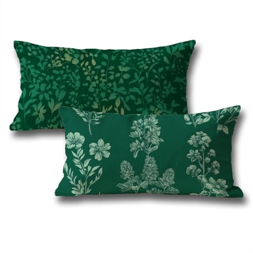 Kissen 60x80 Grün Kissenbezug Anlage 2er Set Atmungsaktiv Samt Herbstdeko Rechteckig Kopfkissen mit Verstecktem Reißverschluss Kissenbezüge für Schlafzimmer Wohnzimmer Halloween Deko Sofakissen z-233 Kissen 60x80 Grün Kissenbezug Anlage 2er Set Atmungsaktiv Samt Herbstdeko Rechteckig Kopfkissen mit Verstecktem Reißverschluss Kissenbezüge für Schlafzimmer Wohnzimmer Halloween Deko Sofakissen z-233 von Roogsoo