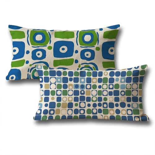Kissen Blau Kissenbezug 40x60 2er Set Rechteckig Samt Kopfkissen Geometrie Muster Doppelseitiger Druck Kissenbezug Herbstdeko Kissenbezüge für Wohnzimmer Schlafzimmer Halloween Deko Sofakissen z-252 Kissen Blau Kissenbezug 40x60 2er Set Rechteckig Samt Kopfkissen Geometrie Muster Doppelseitiger Druck Kissenbezug Herbstdeko Kissenbezüge für Wohnzimmer Schlafzimmer Halloween Deko Sofakissen z-252 von Roogsoo