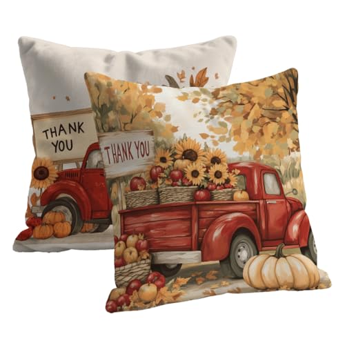 Kissenbezug 40x40 Herbst Wasserfest Deko Kissen Outdoor Samt Kissenbezug 2er Set mit Verstecktem Reißverschluss Doppelseitig Auto Muster Wohnkultur Kissenbezüge für Outdoor Terrasse Garten B-72 Kissenbezug 40x40 Herbst Wasserfest Deko Kissen Outdoor Samt Kissenbezug 2er Set mit Verstecktem Reißverschluss Doppelseitig Auto Muster Wohnkultur Kissenbezüge für Outdoor Terrasse Garten B-72 von Roogsoo