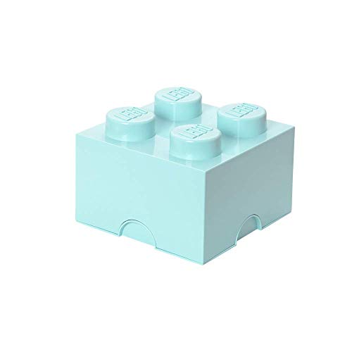 LEGO Aufbewahrungsstein, 4 Noppen, Stapelbare Aufbewahrungsbox, 5,7 l, mintgrün von Room Copenhagen