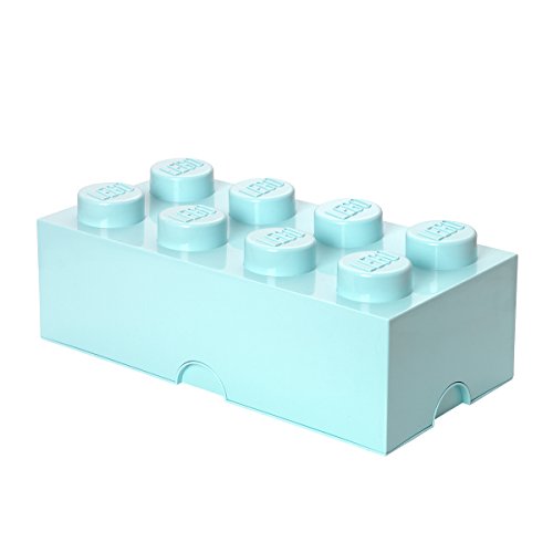 LEGO Aufbewahrungsstein, 8 Noppen, Stapelbare Aufbewahrungsbox, 12 l, mintgrün von LEGO