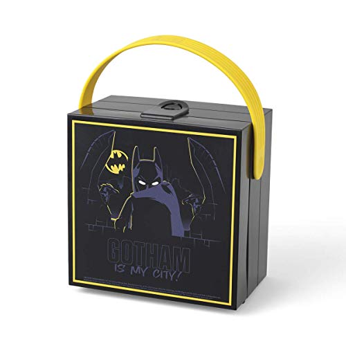 LEGO Batman Brotdose mit Tragegriff, Tragbare Aufbewahrungsbox, schwarz von Room Copenhagen