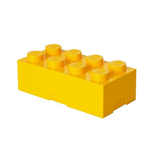 Room Copenhagen 40231732 LEGO Lunchbox Brotdose, 8 Noppen, Yellow, 20 x 10 cm von Room Copenhagen