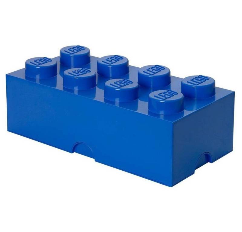 Room Copenhagen Aufbewahrungsdose LEGO® Storage Brick 8 Blau, mit 8 Noppen, Baustein-Form, stapelbar von Room Copenhagen