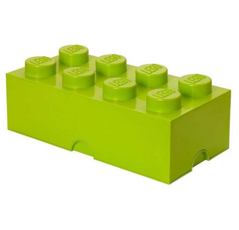 Room Copenhagen Aufbewahrungsdose LEGO® Storage Brick 8 Lindgrün, mit 8 Noppen, Baustein-Form, stapelbar von Room Copenhagen