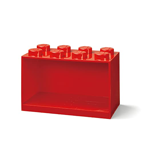 Room Copenhagen LEGO-Bausteinregal mit 8 Knöpfen, Rot, one size von Room Copenhagen