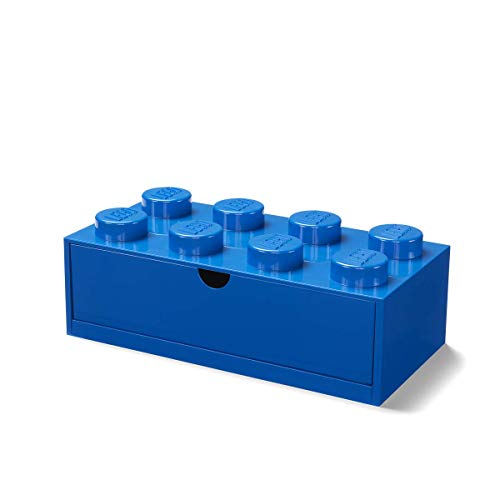 Room Copenhagen LEGO Schreibtischschublade stapelbar mit 8 Knöpfen, blau von Room Copenhagen