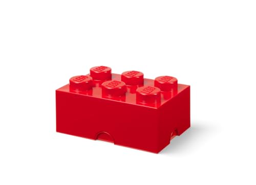 Room Copenhagen LEGO Storage Brick 6, Red (Rot) von Room Copenhagen