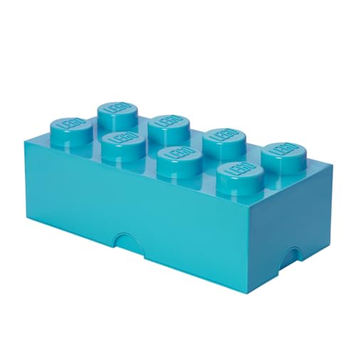 LEGO Aufbewahrungsstein, 8 Noppen, Stapelbare Aufbewahrungsbox, 12 l, türkis von Room Copenhagen