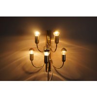2 Er Set Wandleuchten in Gold Mit 5 Birnen Im Hollywood Regency Design von RoomLightDesign