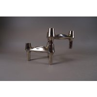 2 Set Modularer Kerzenhalter Von Bmf Nagel Aus Metall, Original 70Er Jahren, Vintage 2 Set Modularer Kerzenhalter Von Bmf Nagel Aus Metall, Original 70Er Jahren, Vintage von RoomLightDesign