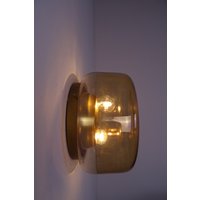 Goldene Deckenlampe Von Ralf Zimmermann Bamberg Aus Den 1970Er Jahren von RoomLightDesign