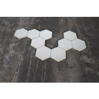 Space Age Hexagon Spiegel Wand Platten Aus Den 60Er 70Er Jahren von RoomLightDesign