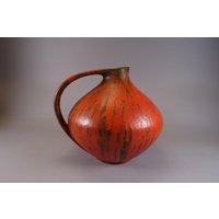 xxl Mid Century Henkel Vase Von Ruscha Vulcano Aus Den 60Er - 70Er Jahre Vintage Design von RoomLightDesign