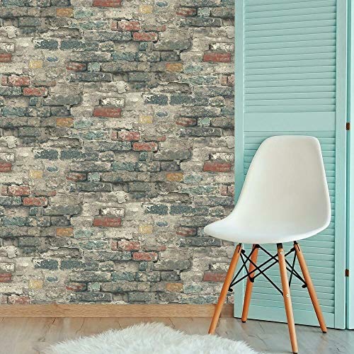 RoomMates RM STUDIO BRICK ALLEY PEEL & STICK WALLPAPER von RoomMates