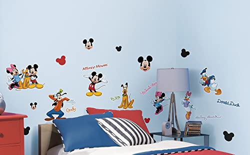 Room Mates 54545 Wandsticker "Micky Maus und seine Freunde", mehrfarbig von RoomMates