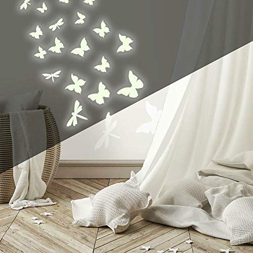 RoomMates 54169 Leuchtende Schmetterlinge von RoomMates