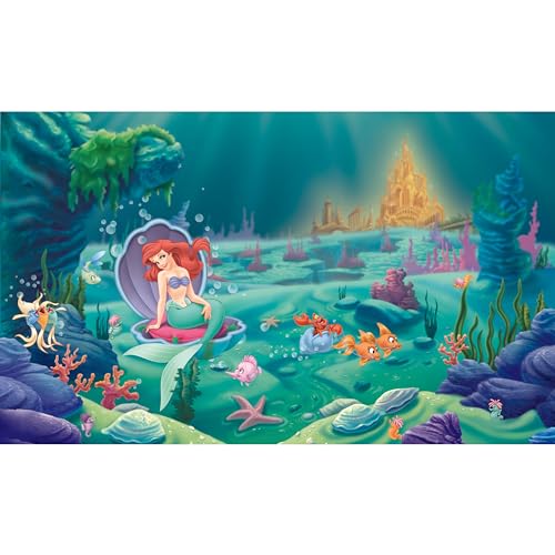 RoomMates Disney Princes – Die kleine Meerjungfrau abnehmbares Wandbild – 3 x 1,8 m von RoomMates